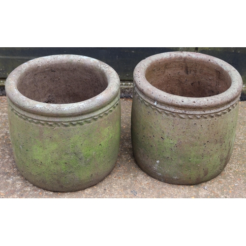 41 - Two weathered terracota planters