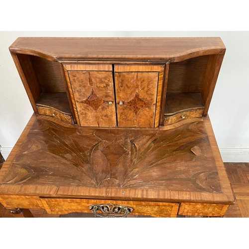 196 - Ladies small writing table, with some unfortunate sun damage measures approx. 61cm w x 38cm d x 99cm... 