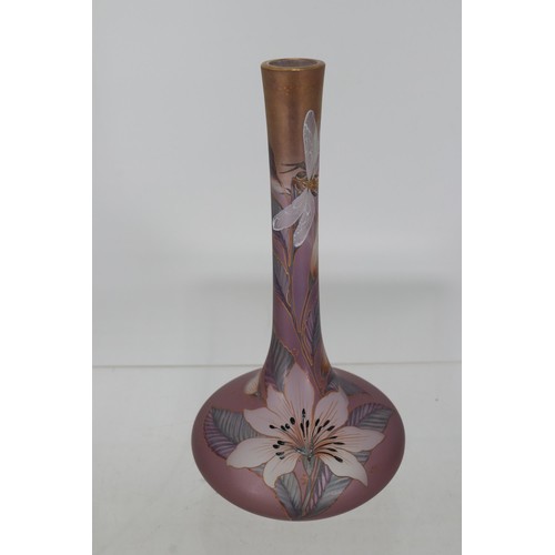 8A - Signed Jugenstil art nouveau style vase measures approx 22cm tall