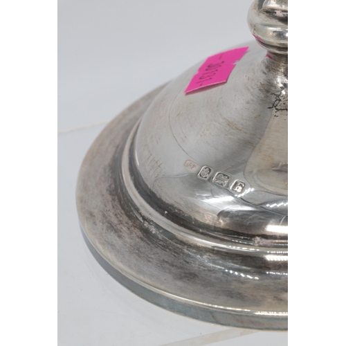 14 - A silver hallmarked tazza supported on four wings on tapering base (weighs approx 570g, and approx. ... 