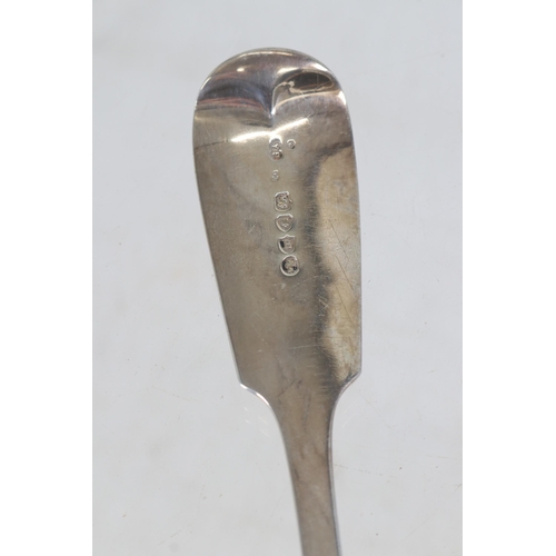 33 - A silver hallmarked serving spoon with monogram to handle (approx. weight. 150g, approx. length 30.5... 