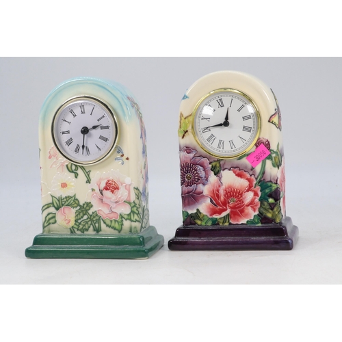 107 - Two old tupton ware mantle clocks