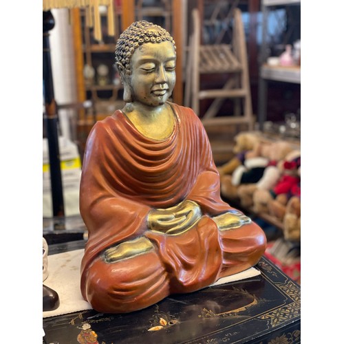 461 - Contemporary composite/resin large seated buddha, measures approx. 48cm high