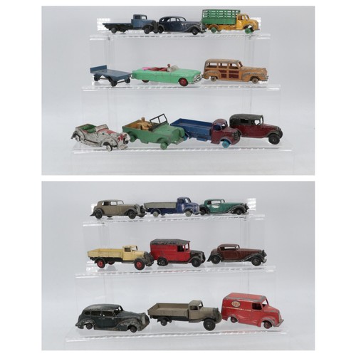 156 - Selection of vintage Dinky diecast including a Packard, Trojan, Dodge, Austin, assorted (19)