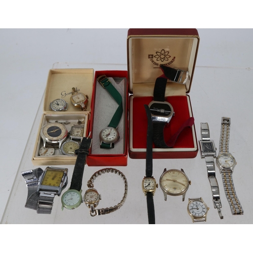 13 - Selection of watches to include a Ingersoll triumph and a boxed Lucerne swiss digital watch