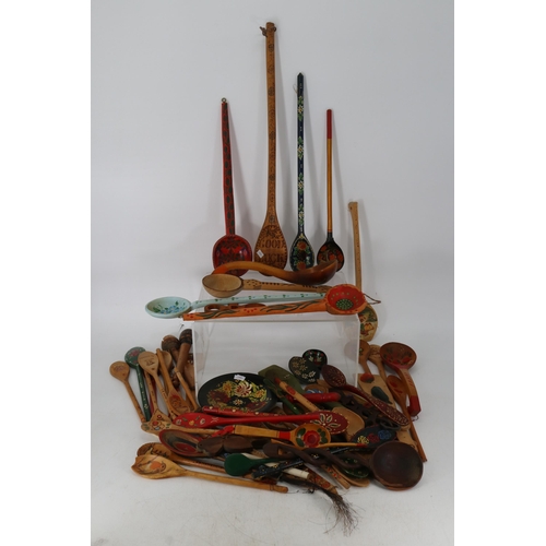 41 - Carton of decorative wooden spoons