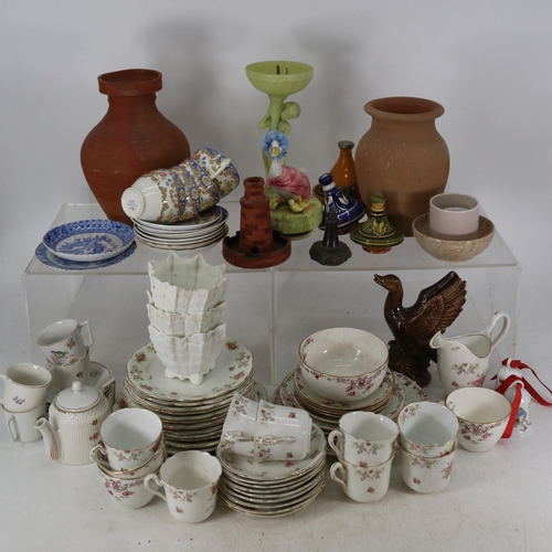 75 - Quantity of ceramics to include Beatrix Potter Jemima puddle duck music box etc