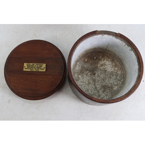 132 - Writing slope (inspect) with brass inset decoration, tea caddy missing internal lids, oriental brass... 