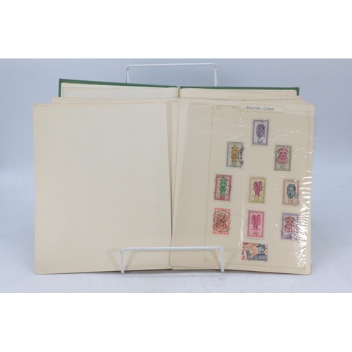 42 - Stockbook of foreign stamps Cuba, Korea commemorative stamps and others together with a Sefton stamp... 