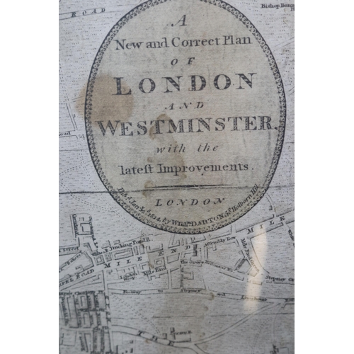 166 - 'The Strangers guide through the streets of London and Westminster' map