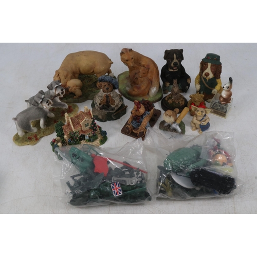 128 - Quantity of figures to include Lilliput Lane, Washington Fine Arts etc