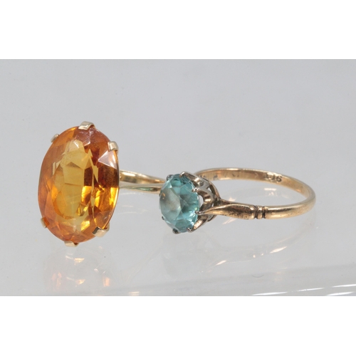 267 - Two 9ct gold dress rings