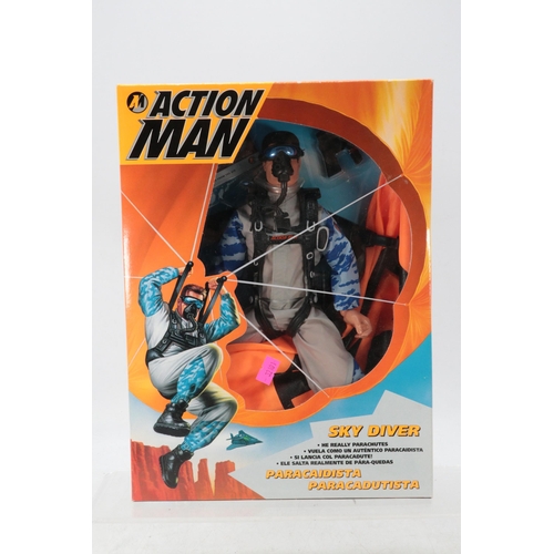 569 - Hasbro Action Man skydiver would appear unused and sealed