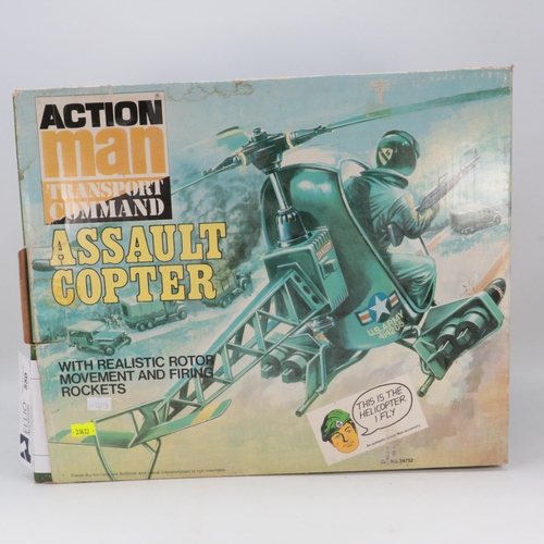 550 - Action man assault copter in original box