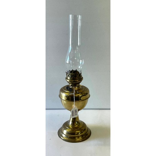 681A - A brass oil lamp