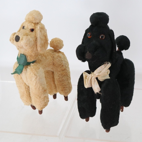 3 - Two vintage poodles