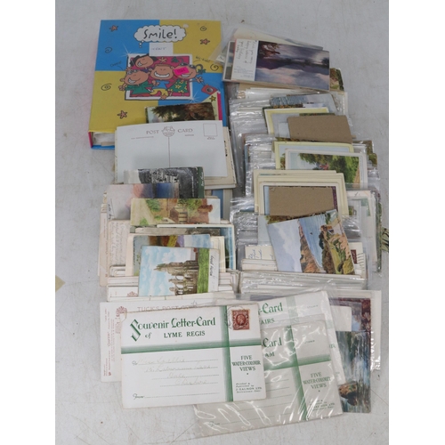 5 - Shoebox of assorted mainly topo postcards