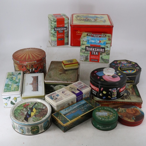 57 - Quantity of assorted tins from various eras including automobilea.