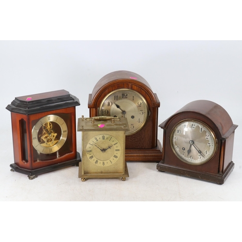 64 - Four assorted mantle clocks