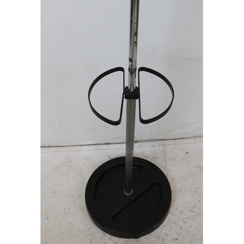 205 - Vintage coat stand/ stick stand (note damage to top) together with a boxed Hago scroll hat and coat ... 