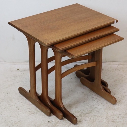 256 - G-Plan Nest of three teak side tables