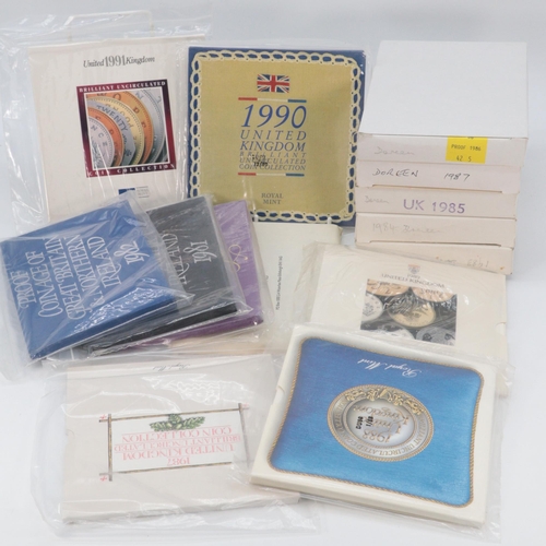 132 - Royal Mint year sets 1970, 1980-1991 noted two 1987s (one is a deluxe)