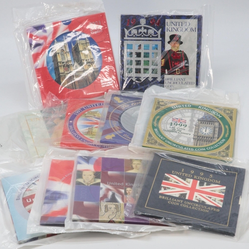 134 - United Kingdom Brilliant uncirculated coin collection 1994-2003