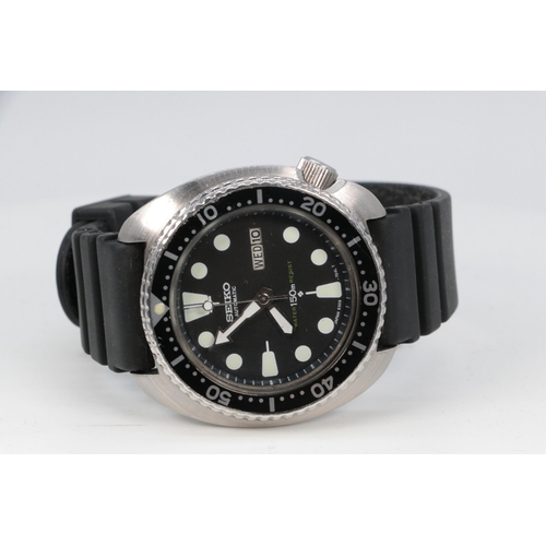 187 - Seiko 6309-7040 turtle divers watch with original seiko rubber strap