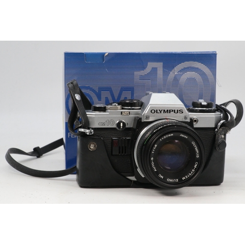 65 - A boxed Olympus OM10