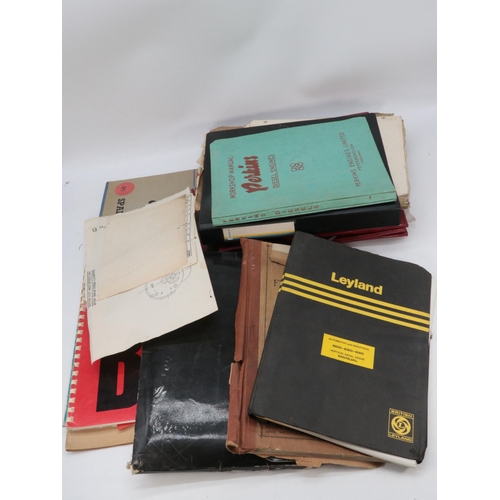 90 - Selection of railway interest workshop manuals, parts lists etc