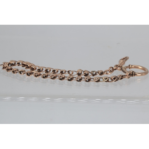 174 - 8ct Gold watch chain, approx. weight 17.3g