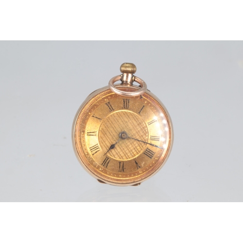 198 - 9ct gold ladies pocket watch