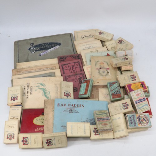 66 - Large quantity of assorted cigarette cards, Kensitas silks, Postcard WW1 silks Hampshire regt, Weste... 