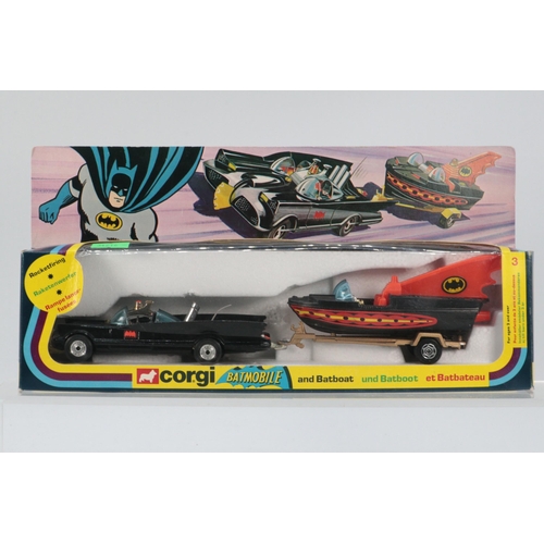 74 - Corgi boxed diecast vehicle Batmobile and Batboat