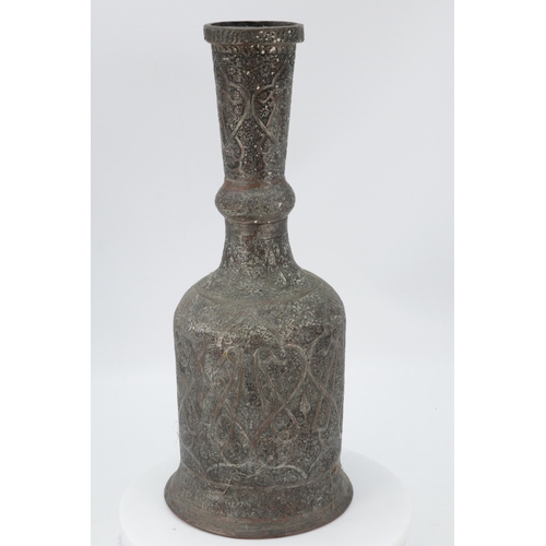 680 - Middle Eastern  decorative bell shape vase (approx. height 32cm)