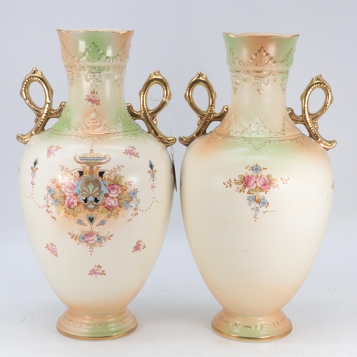 71 - Pair of Crown Devon Fielding vases