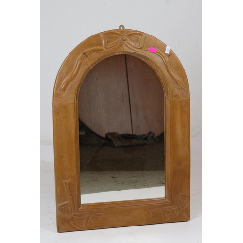 102 - Mirror with bow design to top