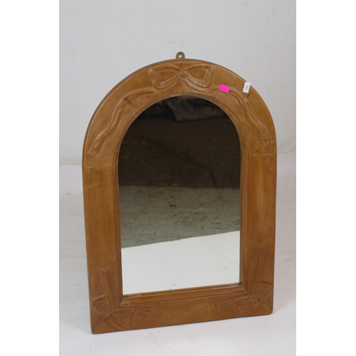 102 - Mirror with bow design to top