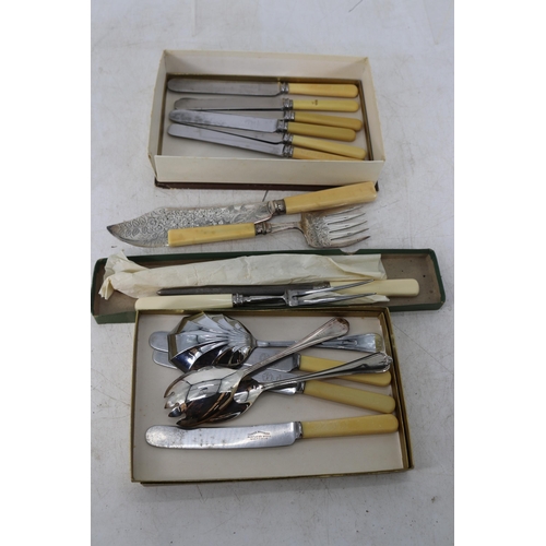 367 - Mappin and Webb cutlery set in distressed case (additional wheels added to bottom) no key together w... 