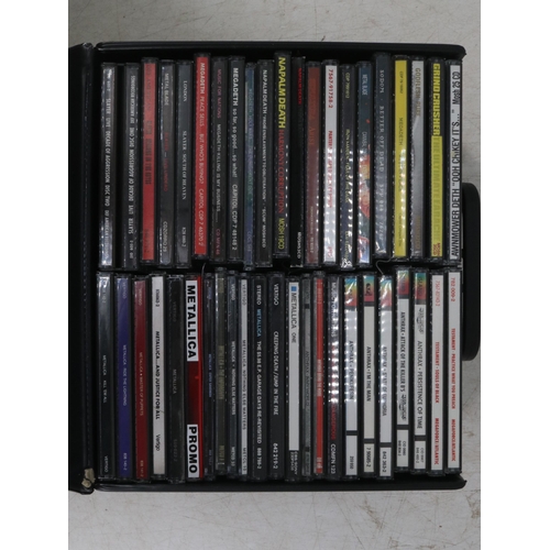 169 - Selection of LP records to include Rolling Stones together with a quantity of heavy metal cd's