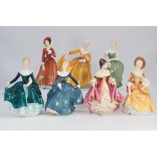 366 - Six Royal Doulton Ladies to include Clarissa, Janine, Sandra, Julia, Kirsty and Fragrance together w... 