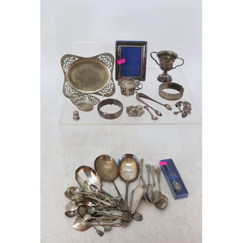 12 - Selection of silver plated items and other metal wares