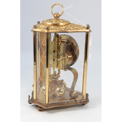 101 - Gilt cased anniversary clock