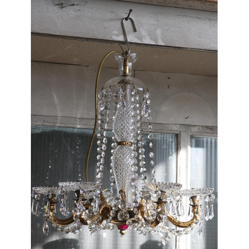 107A - Six branch chandelier