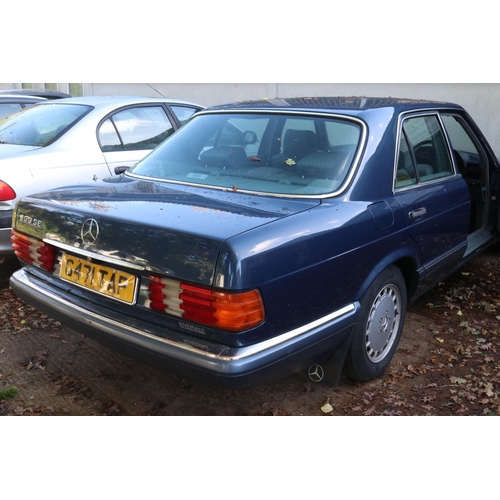 1 - Mercedes Benz 300, 4-door saloon, automatic car in blue finish, reg G471 TAP (1989) 3 litre petrol e... 