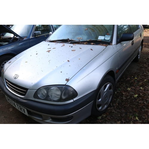 1B - Toyota Avensis 5 door hatchback manual in silver finish, reg R974 TRV (1997) 1.8 litre petrol engine... 