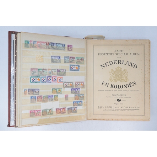 317 - Nederland Album of Stamps 1852 onwards including higher values, Some stock pages to front.