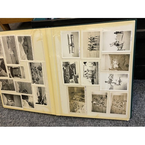 636 - A vintage trunk containing photo albums, and various paperwork and ephemera relating to a prisoner o... 