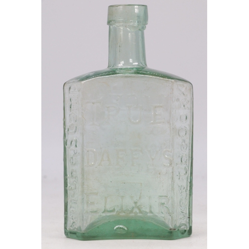 50 - A 'True Daffy's Elixir' bottle,  the reverse with raised wording 'DICEY & Co, No.10  BOW CHURCH YARD... 