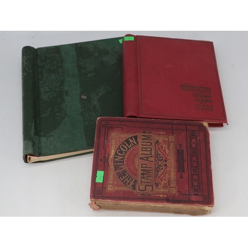 691 - Three vintage stamp stock albums containing Victorian and later World stamps